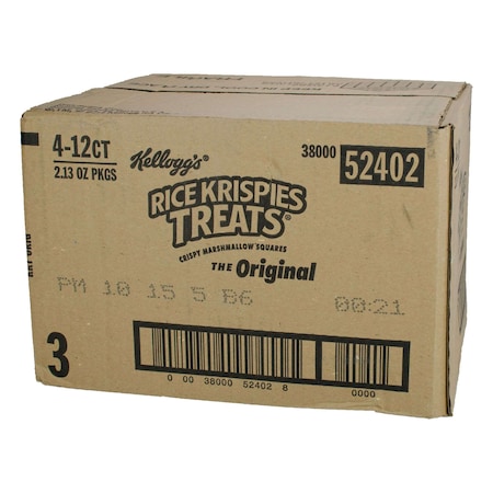 Kelloggs Kellogg's Rice Krispies Original Square Treat 2.13 oz., PK48 3800052402